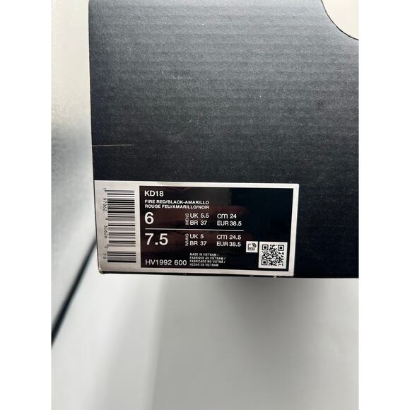 Nike KD 18 “Air Bakin” size 6 men’s main image 7